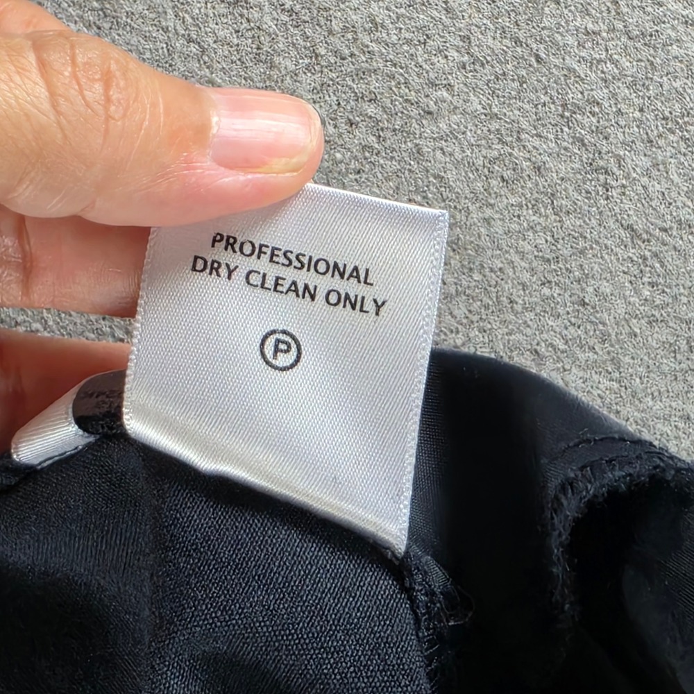 Calvin Klein Dress Pants Women 16 Black Wide Leg Stretch Professional Office - Picture 5 of 16